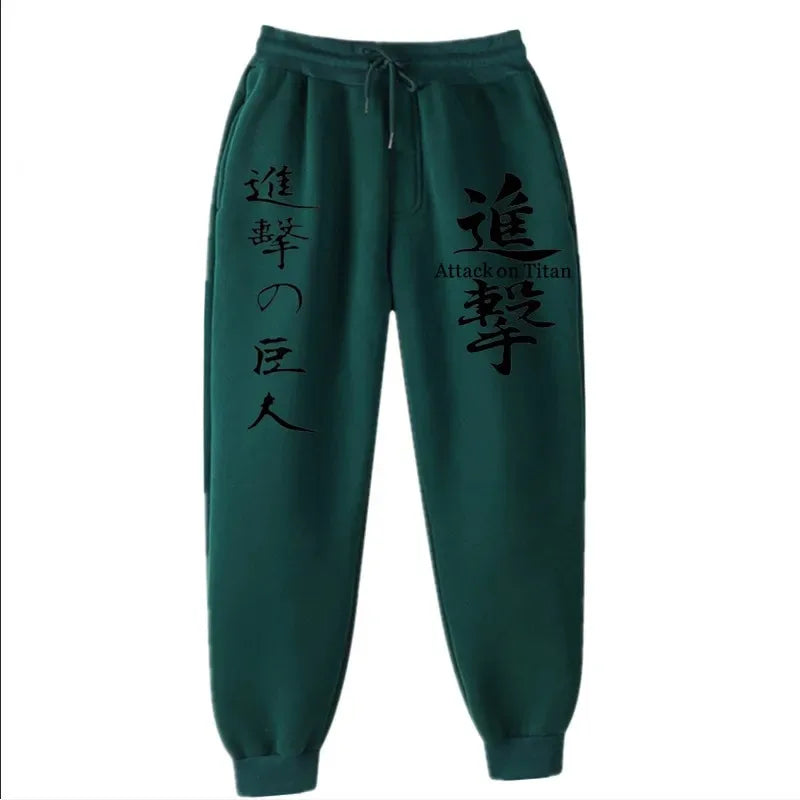 Attack on Titan Fashion Printed Comfortable Running Pants Trendy Versatile Sports Pants Men's Spring and Autumn Trousers S-3XL
