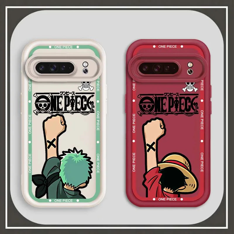 Roronoa Zoro Eye Ladder Case – One Piece Soft TPU Cover for Pixel 9–7A Pro 5G