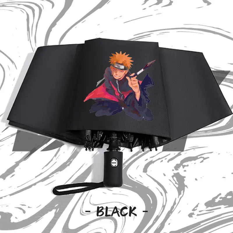 Naruto anime peripheral automatic umbrella Naruto Namikaze Minato Uchiha Itachi Kakashi Haruno Sakura sunshade umbrella gift