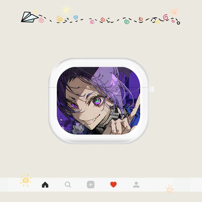 Demon Slayer AirPods Case – Soft TPU Cover for AirPods Pro 2/3/4 (Tanjirou & Nezuko)