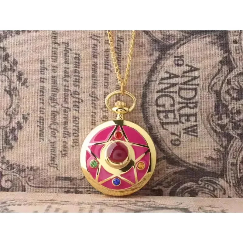 Sailor Moon Moon Prism Pocket Watch Second Generation Lifewith sailor moon Card Captor Sakura accessories holiday gift
