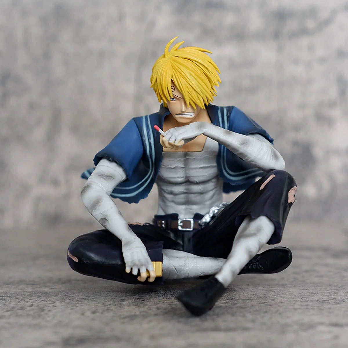12cm One Piece Sanji Figures Battle Damage Lust Action Figures PVC Model Statue Collection Desktop Deoration Birthday Toys Gift