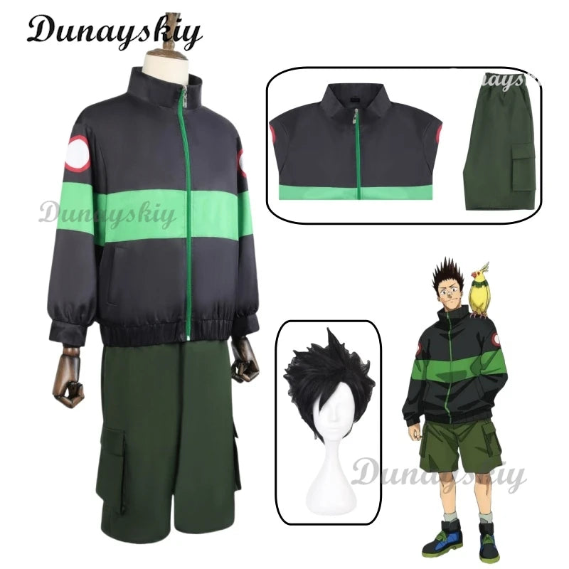 Anime Sakamoto Days Heisuke Mashimo Cosplay Costume Wig Heisuke Mashimo Wig Casual Uniform Suit Halloween Party Customized