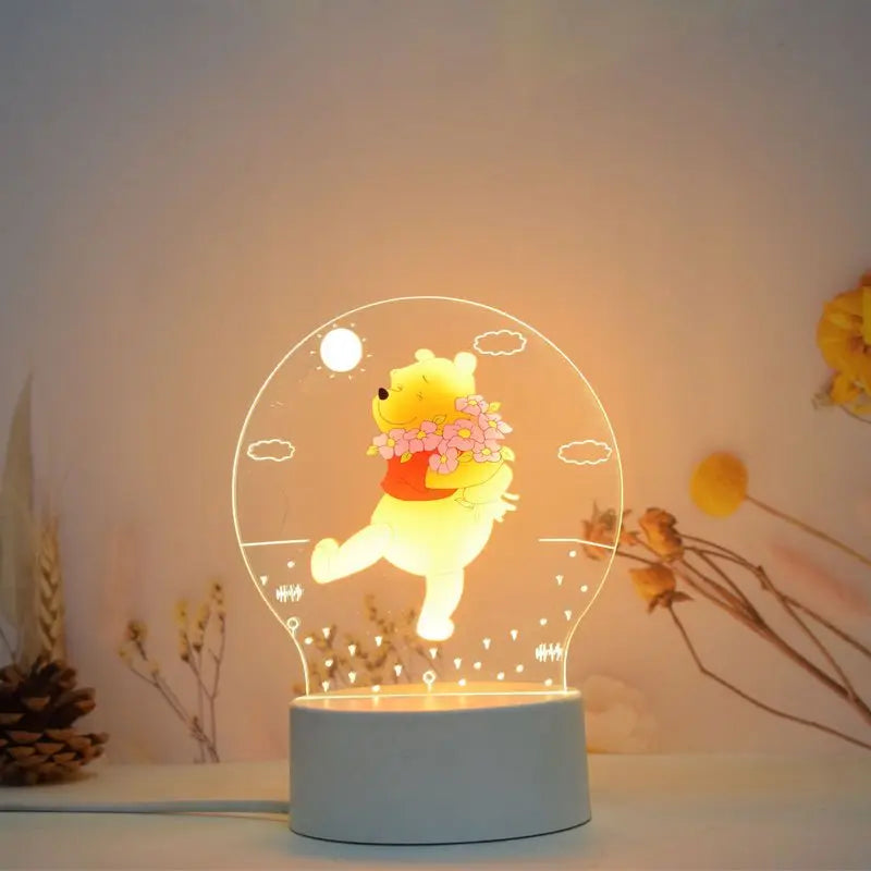 Winnie the Pooh animation peripheral 3D table lamp LED night light bedroom decoration lamp children's Christmas gift