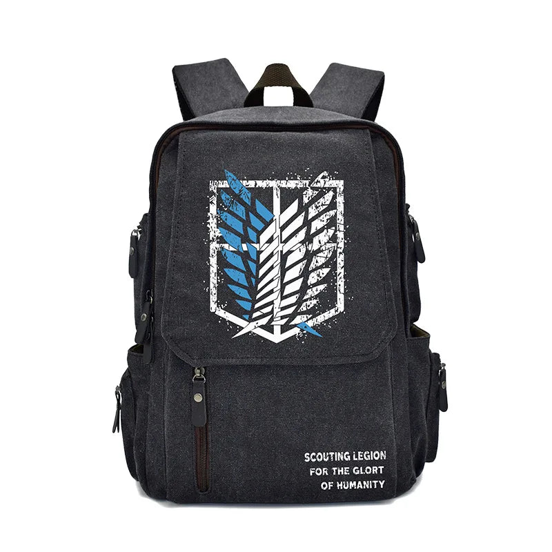 New Attack On Titan Anime Peripheral Rucksack Primary and Secondary School School Bag Men's and Women's Backpack Birthday Gift