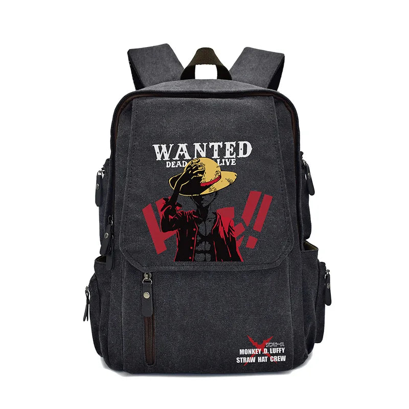 Anima One Piece Peripherals Luffy Ace Premium New Rucksack School Bag Trendy Large Capacity Backpack Bag Birthday Fan Gift