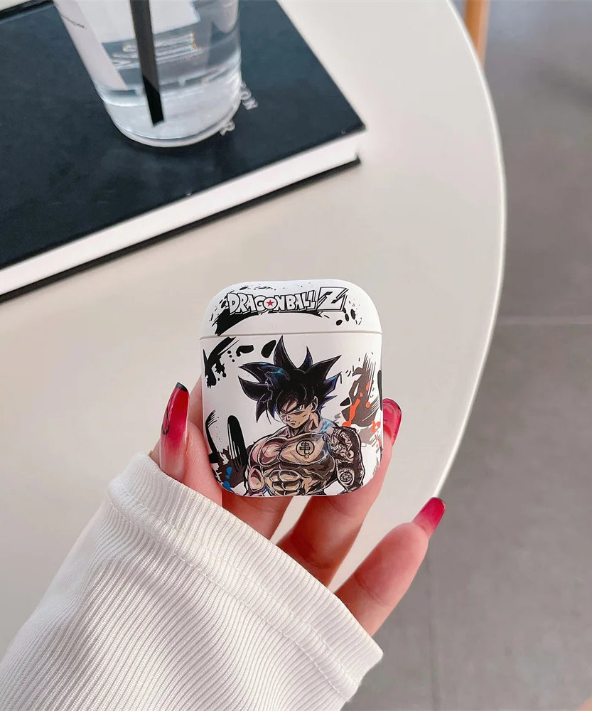 Anime Dragon Ball Son Goku Earphone Case for Airpods 1/2 3 Pro 2 4 2024 Buu Vegeta Wireless Bluetooth Headset Protective Cover