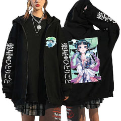 The Apothecary Diaries Maomao Graphic Zip Up Hoodie Unisex Harajuku Streetwear Jacket