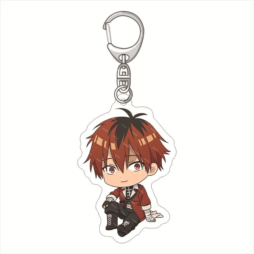 Frieren: Beyond Journey'S End Acrylic Anime Cute Keychain Jewelry Bag Pendant Gift Figure Key Ring Girl Badge Charms Wholesale