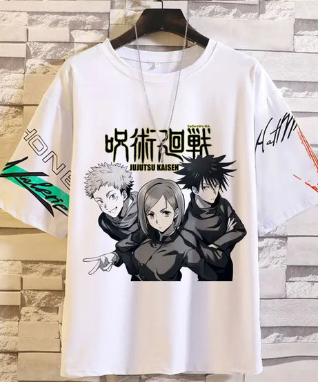 Anime Summer Jujutsu Kaisen T-Shirt Gojo Satoru Clothes Men and Women Fashion T Shirts Short Sleeves Casual Tops birthday gifts