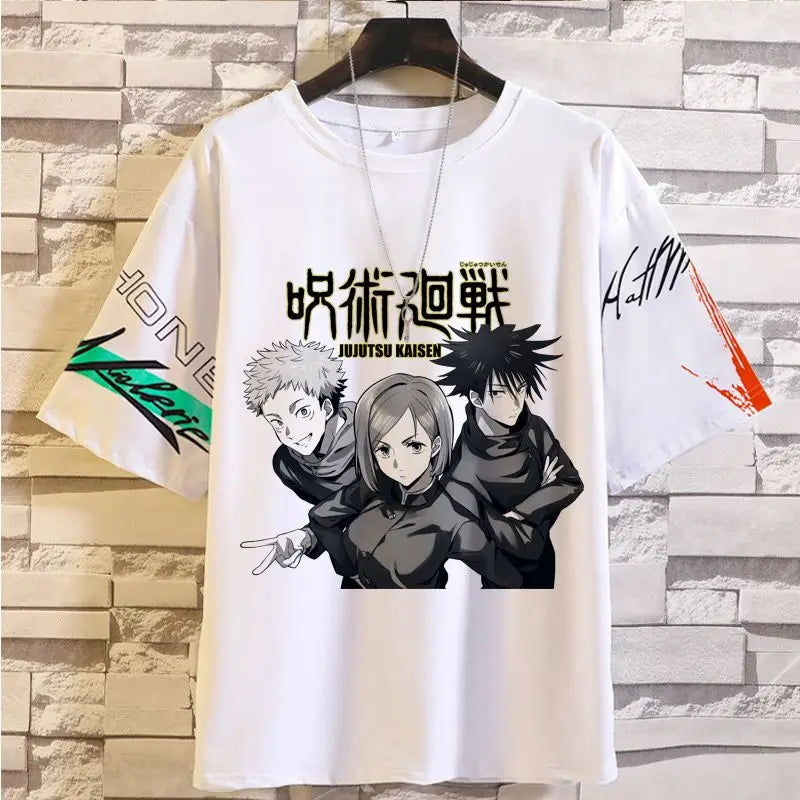 Anime Summer Jujutsu Kaisen T-Shirt Gojo Satoru Clothes Men and Women Fashion T Shirts Short Sleeves Casual Tops birthday gifts
