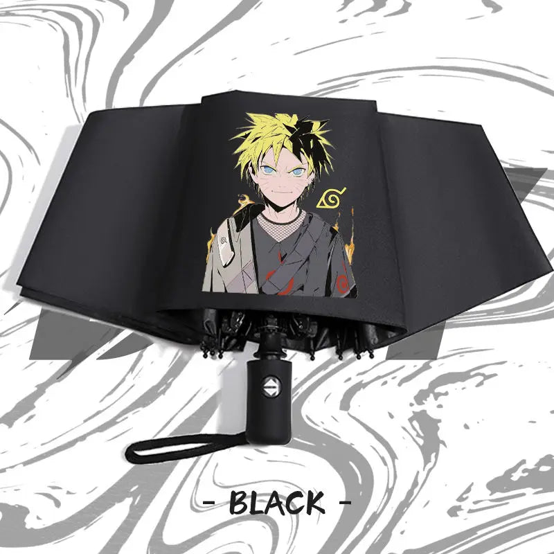 Naruto anime peripheral automatic umbrella Naruto Namikaze Minato Uchiha Itachi Kakashi Haruno Sakura sunshade umbrella gift