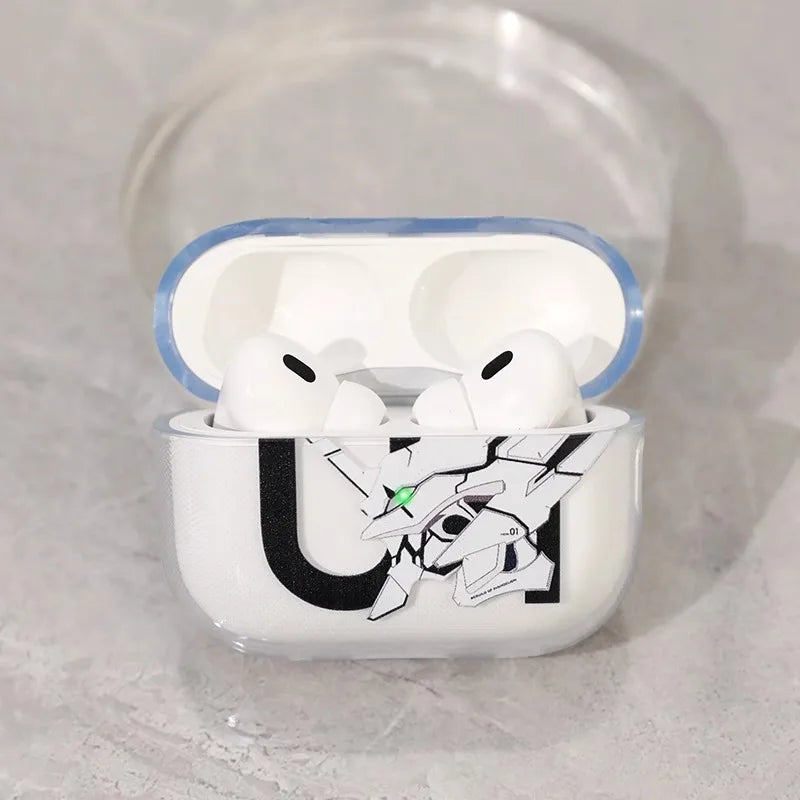 For AirPods 4 Anime E-Evangelions EVA Couple Earphone Case for AirPods Pro2 Pro 1 2 3 Case Animal Soft Cover
