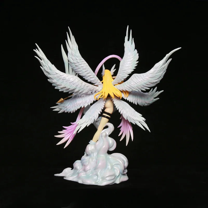 26cm Digimon Adventure Figure Angewomon Figures Archery Angewomon Figurine Doll Statue Collection Model Kid Customized Toy Gifts