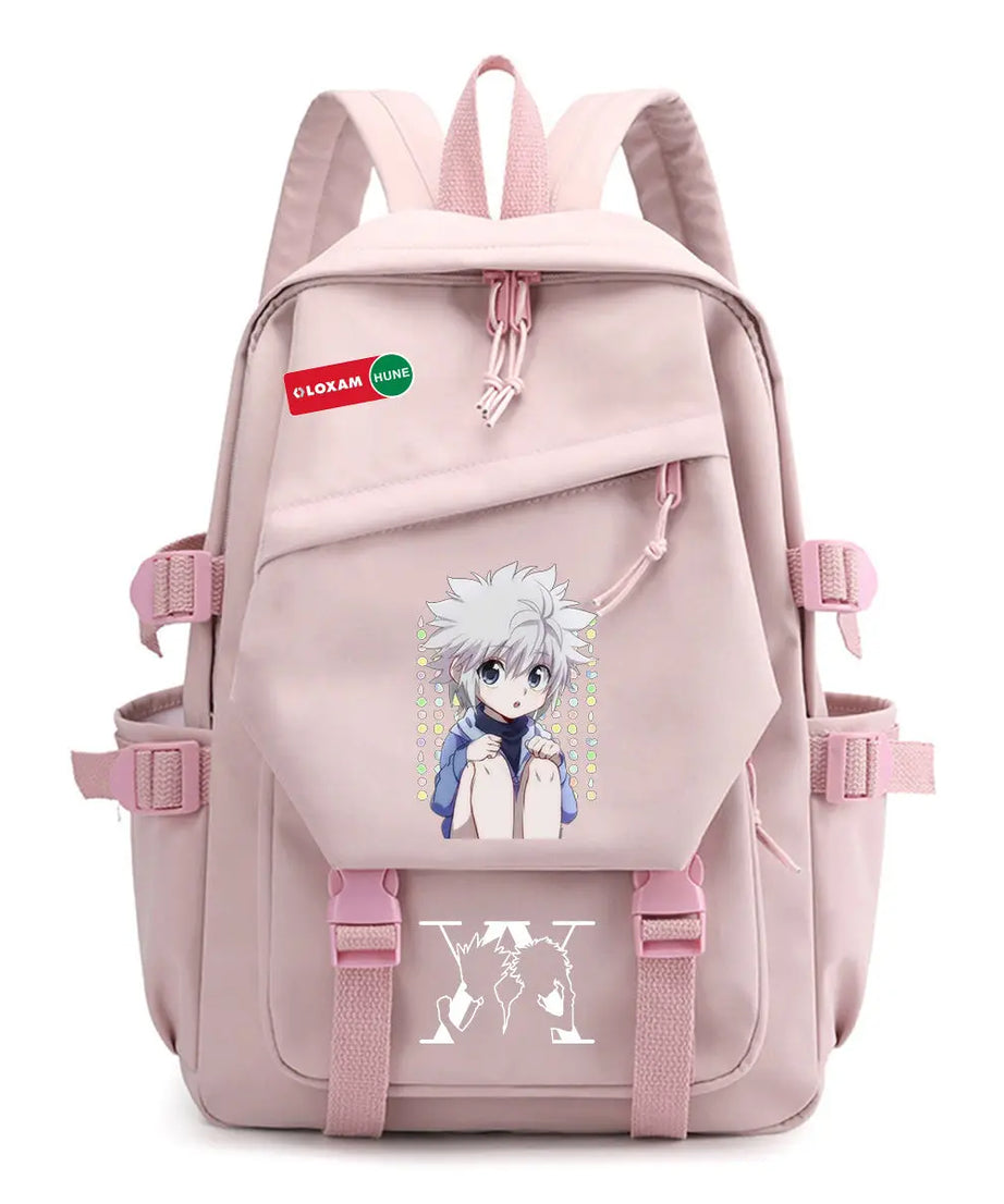 HUNTER Killua Zoldyck Hisoka anime peripheral fashion backpack personality simple student schoolbag holiday gift kawaii