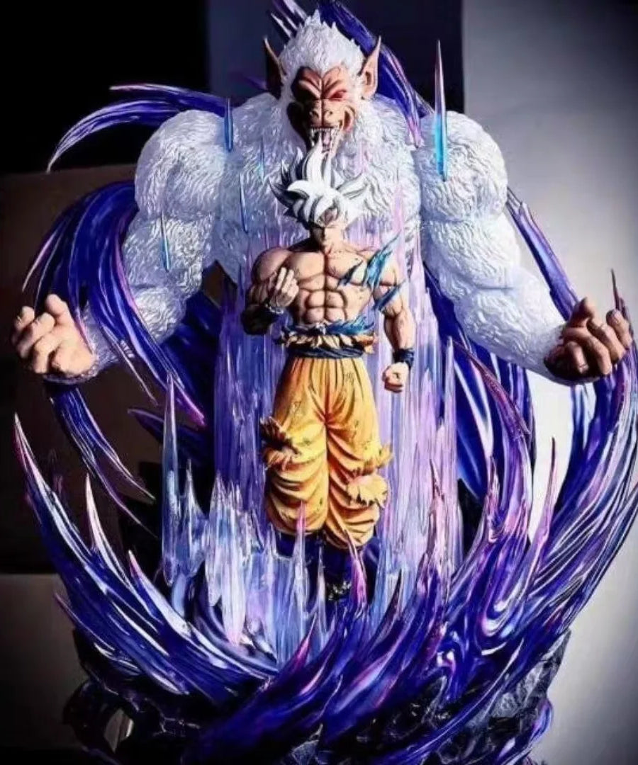 31cm Dragon Ball Great Ape King Son Goku Ultra Huge And Domineering Action Figurine Statue Model Game Combat Posture Ornament