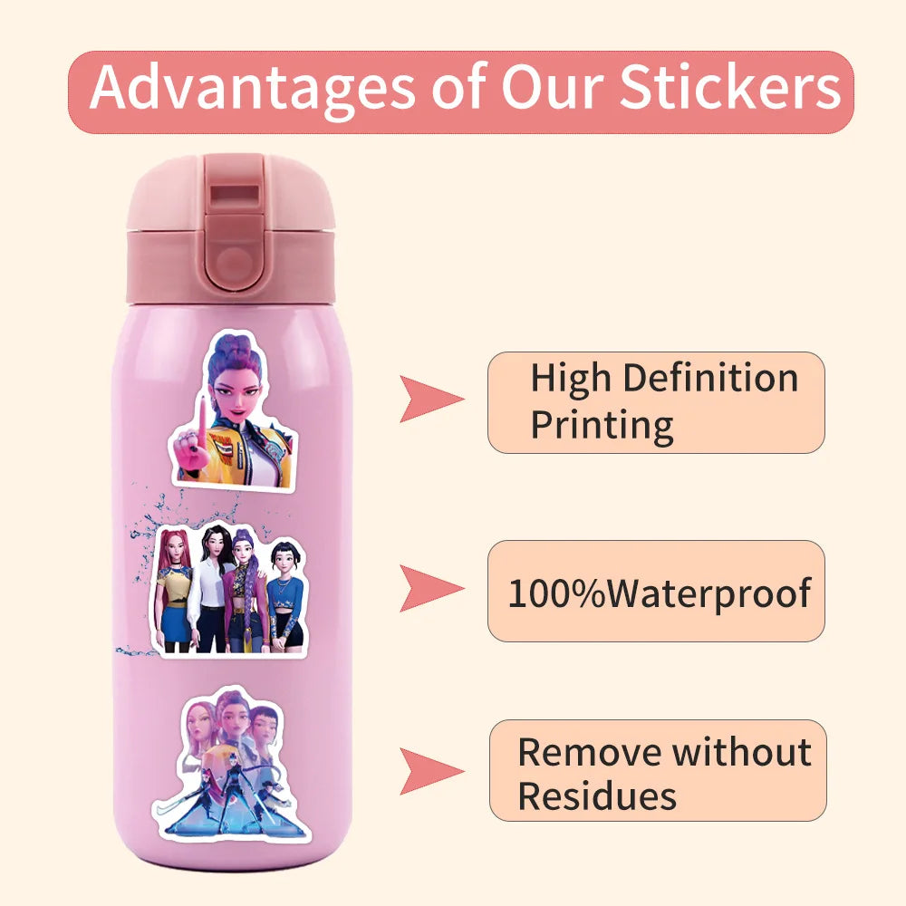 10/30/55PCS Animated Movies KPop Demon Hunters Sticker DIY Phone Laptop Luggage Skateboard Graffiti Decals Fun for Kid