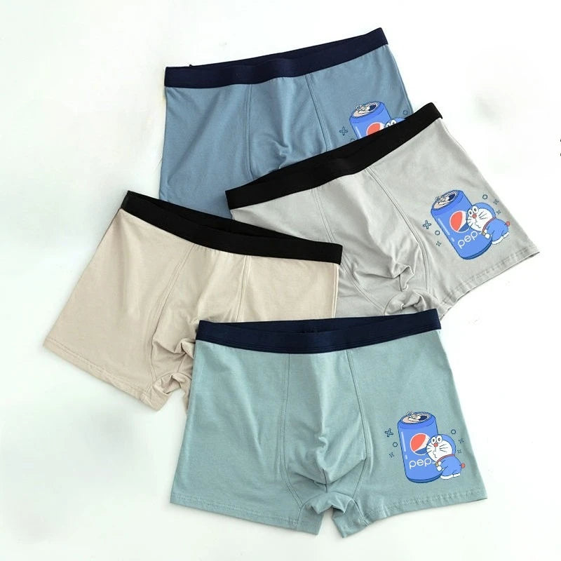Doraemon Cartoon Boxer Shorts – Cute & Comfy Breathable Underwear