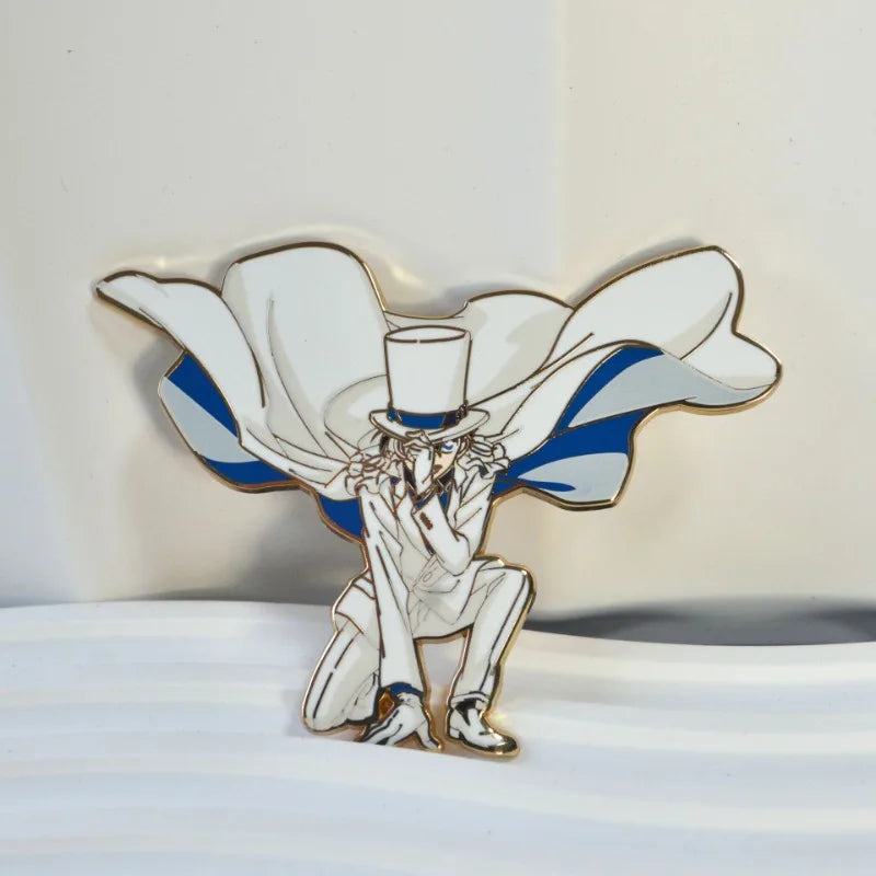 Conan Kuroba Kaito Enamel Pins Anime Metal Brooches Lapel Badges Backpack Decoration Hat Jewelry Badges Accessories for Boy Girl