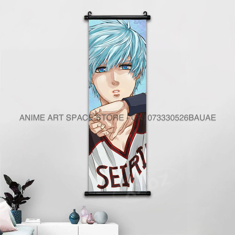 Kuroko no Basket Wall Scroll – Tetsuya Kuroko Anime Canvas Poster