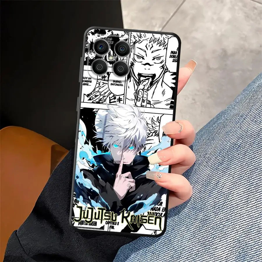 Soft Back Phone Cover Case for Honor X8 X9 X7 X7a X9c X9a 90 Lite 8X 70 Anime J-Jujutsu K-Kaisen