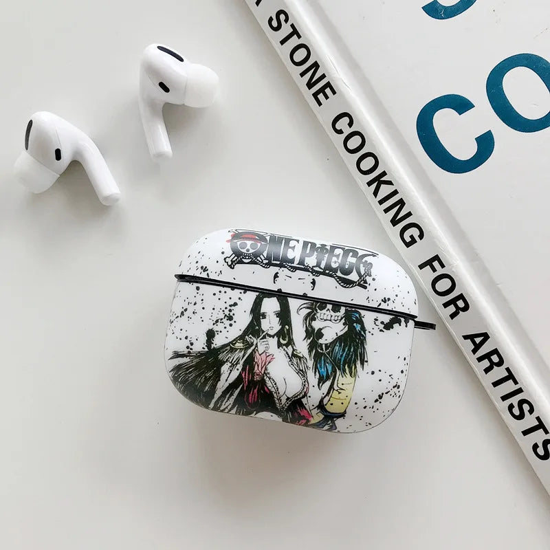 Anime One Piece Bluetooth Earphone Case For Apple AirPods 1 2 3 Pro Headphone Headset Wireless Protection Cover Funda