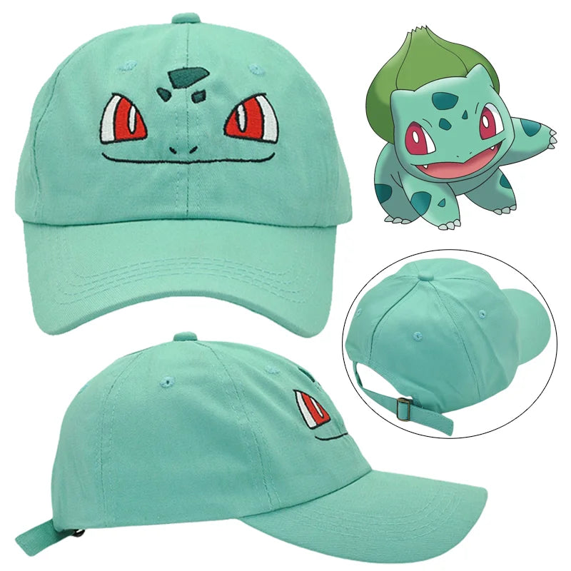 Pokémon Bulbasaur Baseball Cap – Unisex Cotton Outdoor Sports Hat