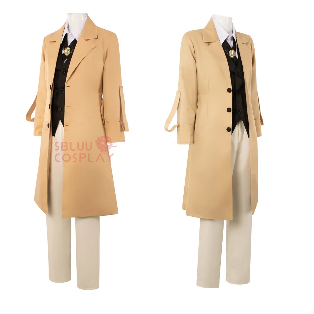 Cosplay Osamu Dazai Cosplay Costume Long Jacket Coat Halloween Christmas Costume