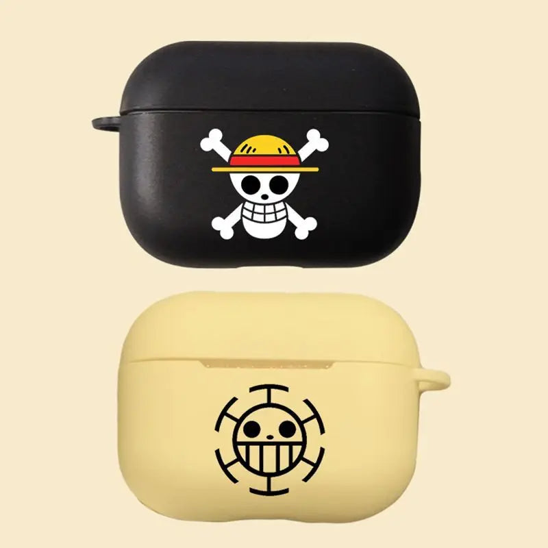 The new One Piece Skull is suitable for airpods PRO 3rd generation protective case 1/2 Apple Bluetooth silicone earphone case