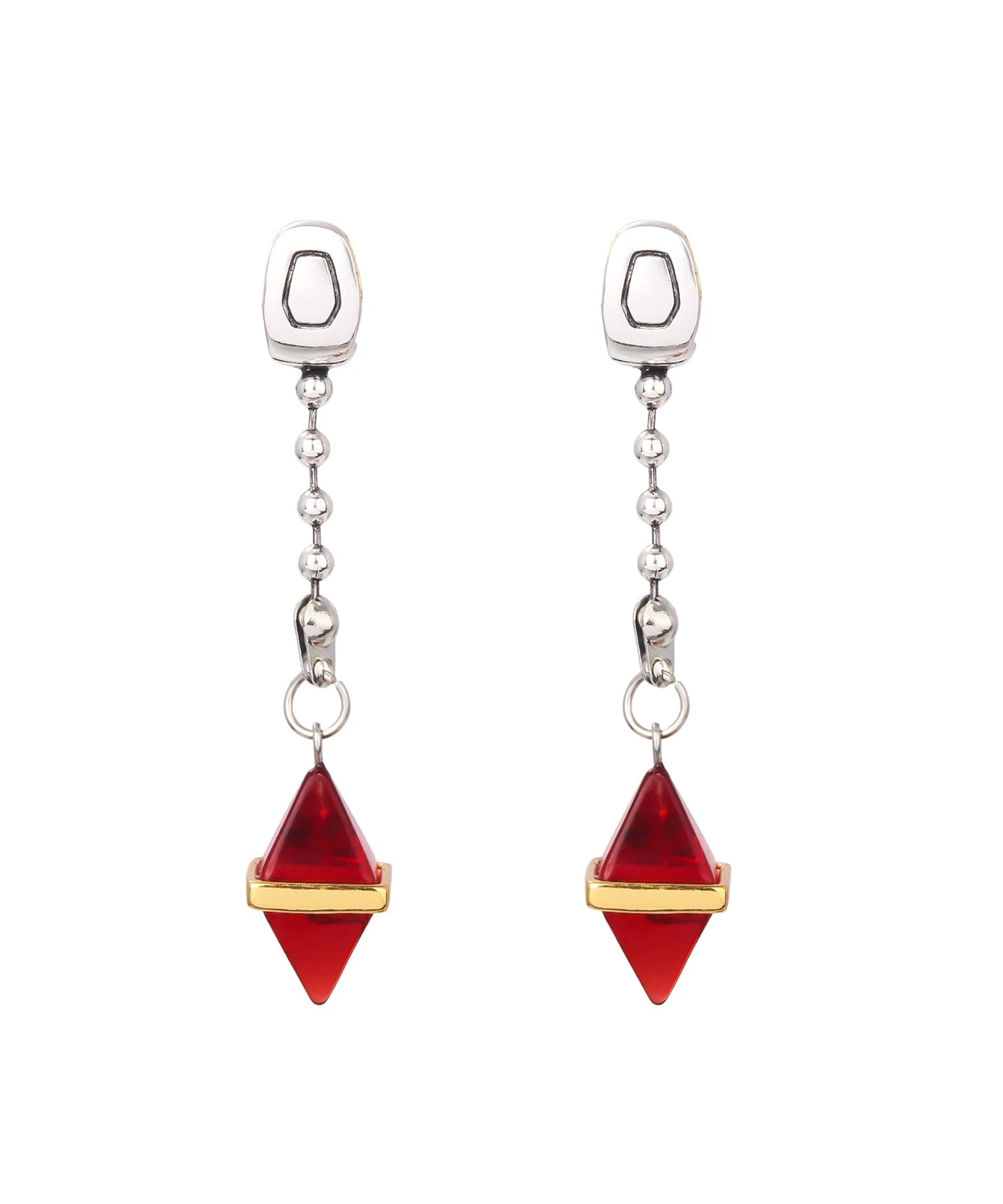 Kurapika Cosplay Ear Clip No Piercing Eardrop Anime Hunter x Hunter Drop Earrings for Women Men Jewelry Gift