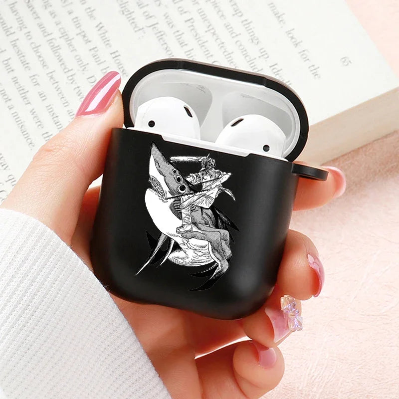 Anime Chainsaw Man Airpods Case for Apple Airpods Pro 2 1 2 3 Protective Denji Makima Aki Pochita Airpods Pro Case