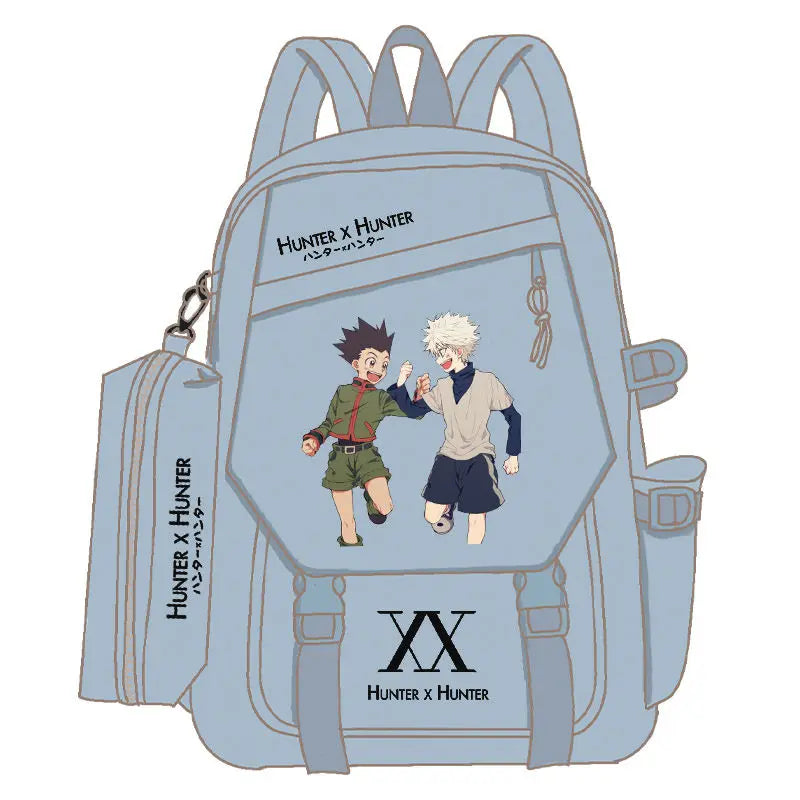 HUNTER Killua Zoldyck Hisoka anime peripheral fashion backpack personality simple student schoolbag holiday gift kawaii