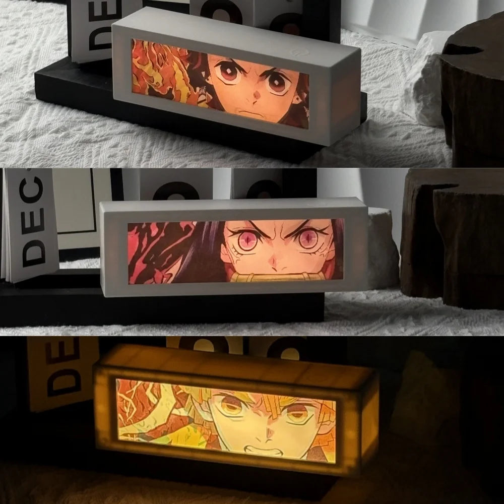 Anime 3D Motion Light Box – Manga Night Lamp for Bedroom & Gifts