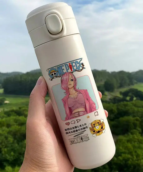 Monkey D. Luffy One Piece Thermos Cup – Anime Travel Mug for Coffee & More