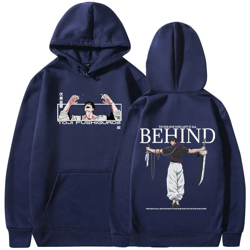 Anime Jujutsu Kaisen Fushiguro Toji Hoodies Men's Women Clothing Fashion Hip Hop Oversized Sweatshirts Casual Harajuku Pullovers
