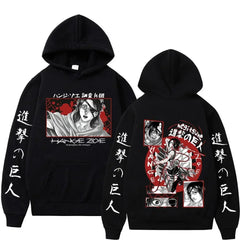 Attack on Titan Hange Zoe Graphic Hoodie Unisex Oversized Harajuku Sweatshirt