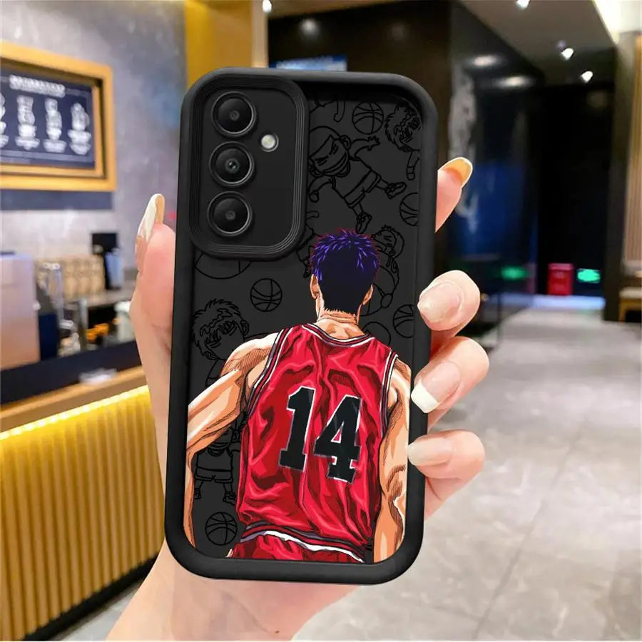 Slam Dunk Anime Phone Case – Soft Cover for Samsung Galaxy A15–A55 (4G/5G)