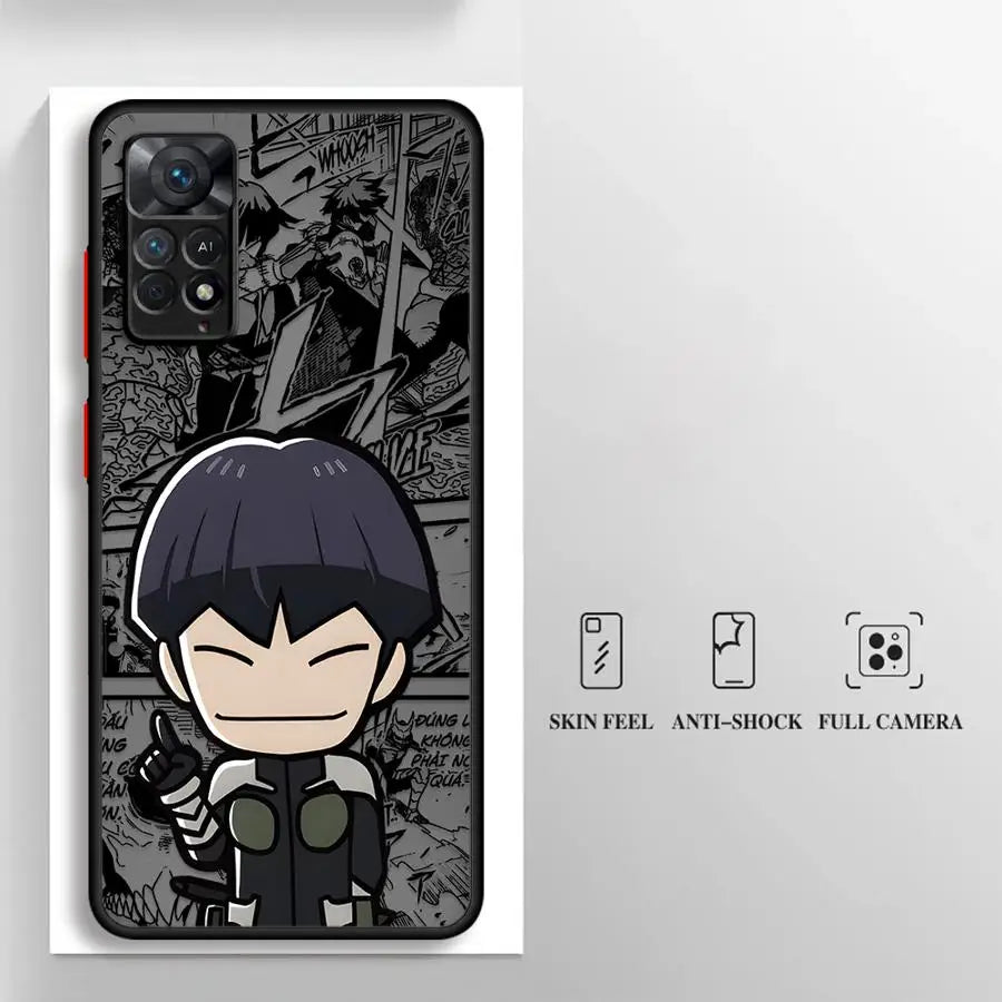 Anime Kaiju No.8 Phone Case for Xiaomi Redmi Note 11Pro 11T 14 10Pro 9 11S 9S 12 13 Pro 10S 9Pro 11 8 Matte Cover