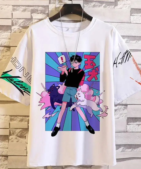 Anime Summer Jujutsu Kaisen T-Shirt Gojo Satoru Clothes Men and Women Fashion T Shirts Short Sleeves Casual Tops birthday gifts