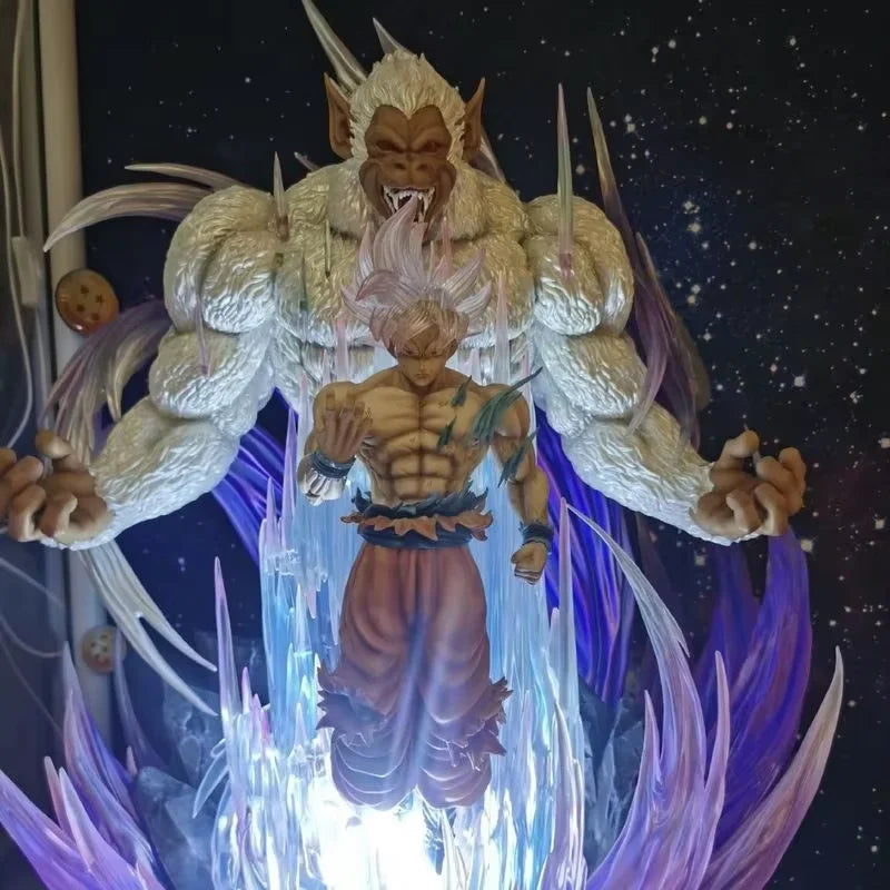 31cm Dragon Ball Great Ape King Son Goku Ultra Huge And Domineering Action Figurine Statue Model Game Combat Posture Ornament