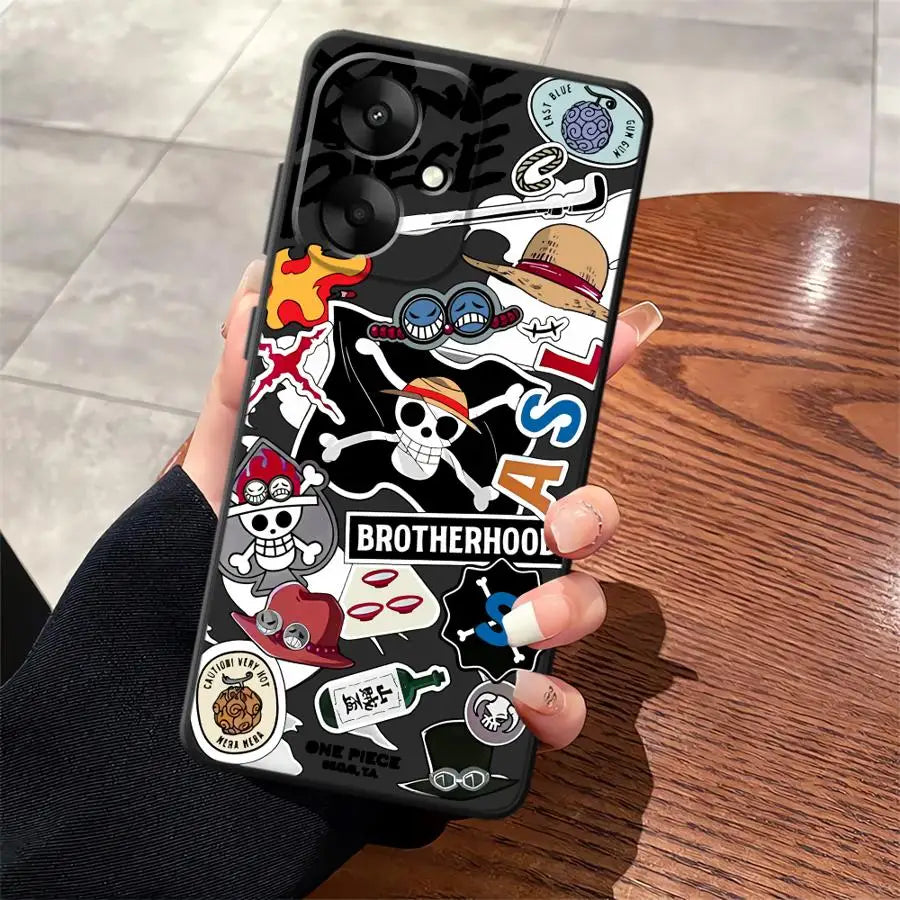 Case for Xiaomi Redmi 12 A5 9A 9C K60 9T 13C K40 K50 Gaming 10 A1 A2 Plus 12C Soft Back Phone Cover Cool Anime Characters