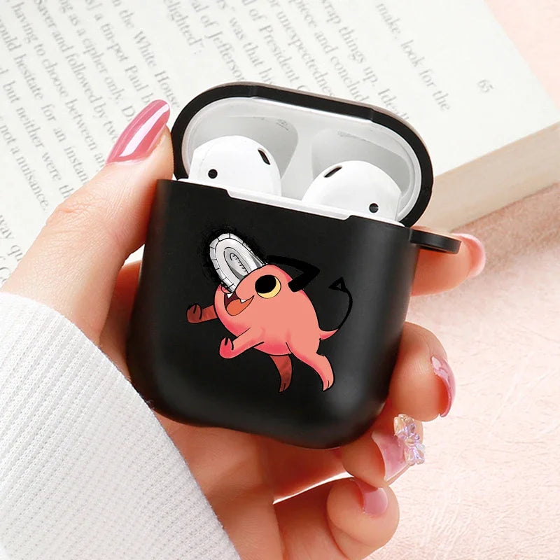 Anime Chainsaw Man Airpods Case for Apple Airpods Pro 2 1 2 3 Protective Denji Makima Aki Pochita Airpods Pro Case