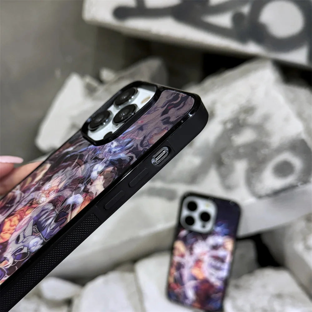 Cute One Piece Luffy 3D Changing Visual Silicone For Magsafe Magnetic Cases For iPhone 16 15 14 13 12 17Pro Max Shockproof Cover