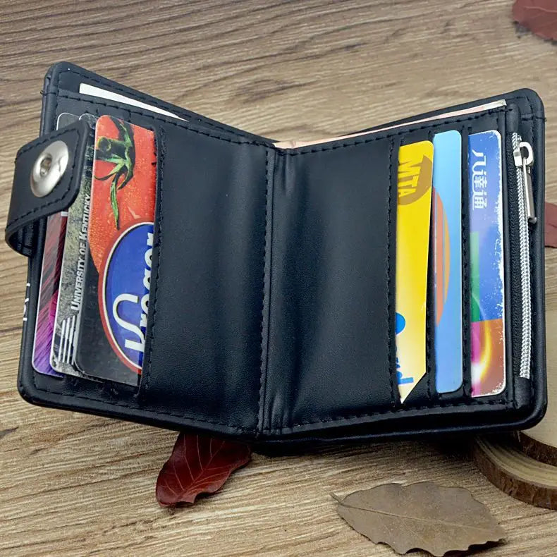 Attack on Titan Short Men Wallet Levi Survey Corps Men's Women's Coin Purse Scout Regiment Money Bag