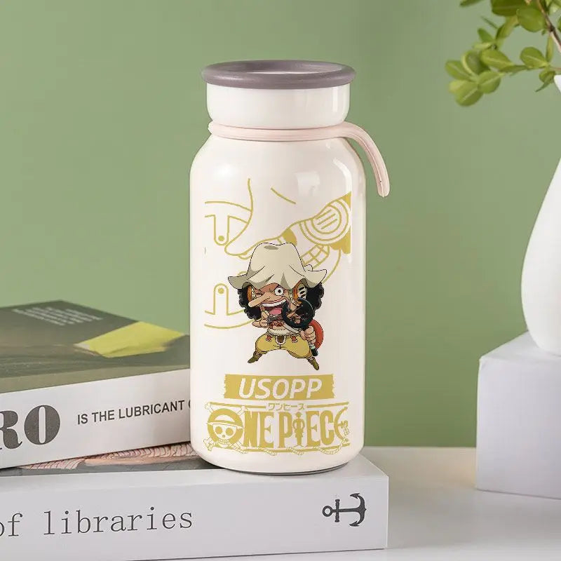 Anime One Piece Monkey D. Luffy Roronoa Zoro Nami Usopp Chopper Nico Robin Franky Insulated Cup Drinking Cup Anime Cup