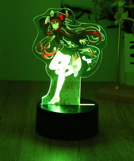 Genshin Impact 3D Lamp Anime LED Night Light Decorative Smart Touch dreamcast for Bedroom Home Decoration Valentine's Day Gift