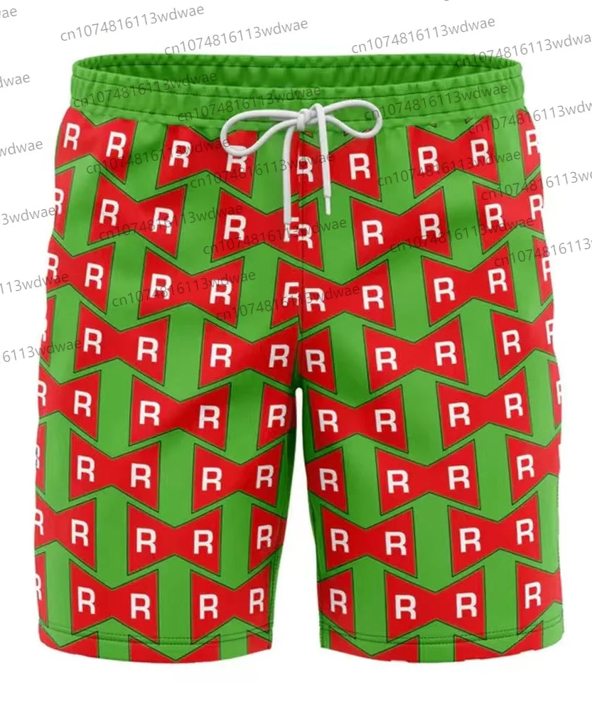 Dragon Ball Z Goku Anime Swim Shorts – Men’s Summer Beachwear