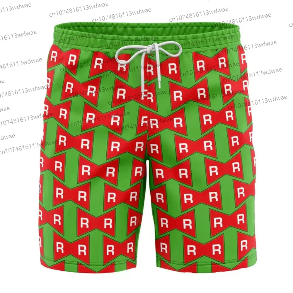 Dragon Ball Z Goku Anime Swim Shorts – Men’s Summer Beachwear