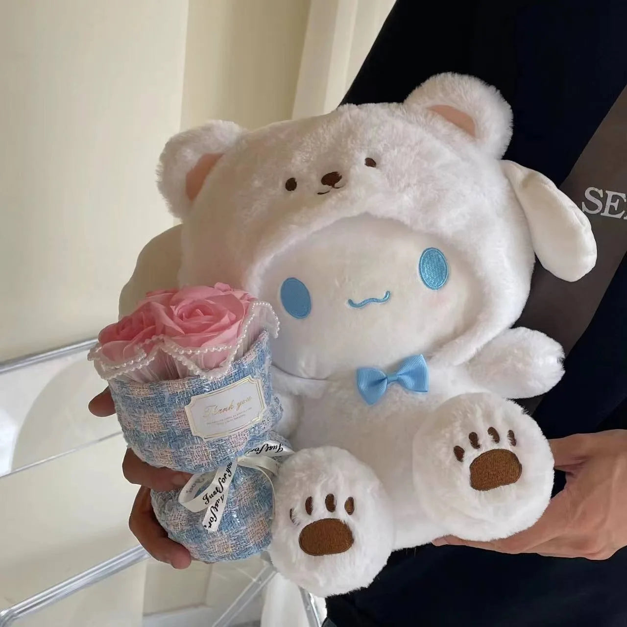 Sanrio 25Cm Anime Kuromid Toys Kawaii Mymelody Cinnamorol Plush Soft Stuffed Animals Doll Plushie Pillow Xmas