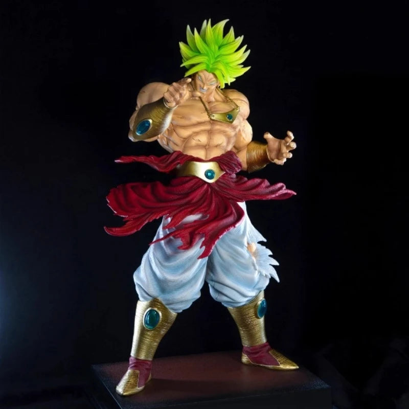 Dragon Ball JT 50cm Super Saiyan Broly Action Figures GK Assembly Model Kit Large Sculpture Desktop Ornament Anime Toy Boy Gift